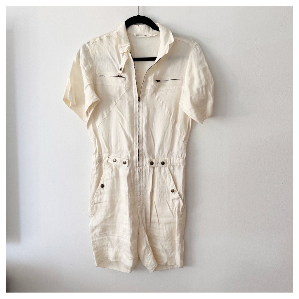 Isabel Marant Cream Short Jumpsuit